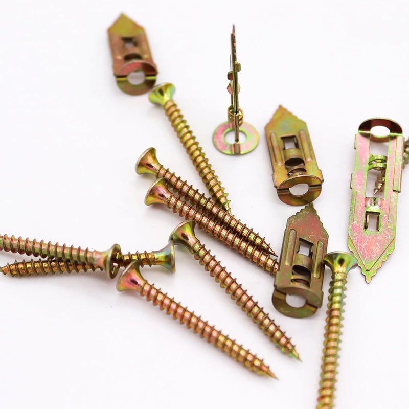 AXK Self Drilling Drywall Anchor Kit 160pcs - Carbon Steel Zinc Expansion Anchors with Self Tapping Screws - Image 3
